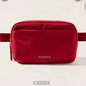 Athleta Bold Red All About Crossbody Belt Bag NWT
